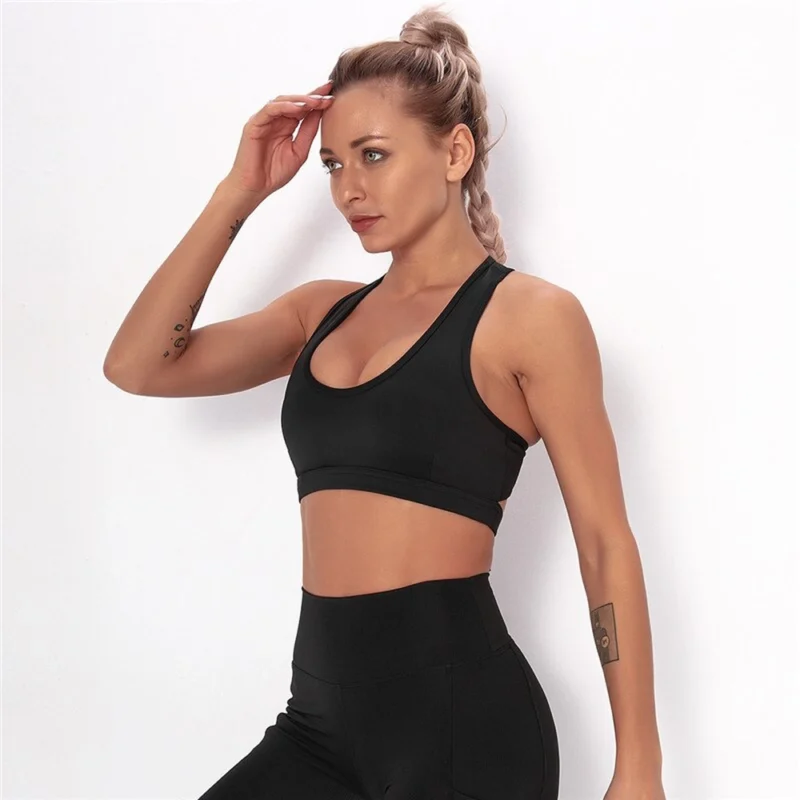 Bustiera push up FITINT Wonder cu sustinere maxima Negru 2024 2