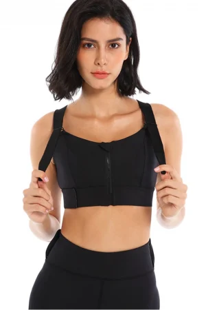 Bustiera Push Up FITINT Cosmic Sport Negru 2025 14