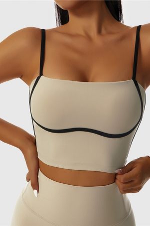 Costum de baie tip bandeau FITINT Vibe 2 piese Bej 2025 19