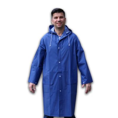 Pelerina de ploaie unisex FITINT Rainy cu gluga Albastru 2024 55