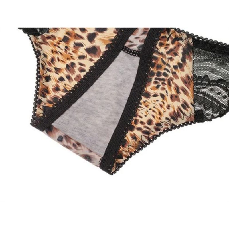 Set chilot sexy tanga FITINT dantela animal print 2 perechi 2024 6