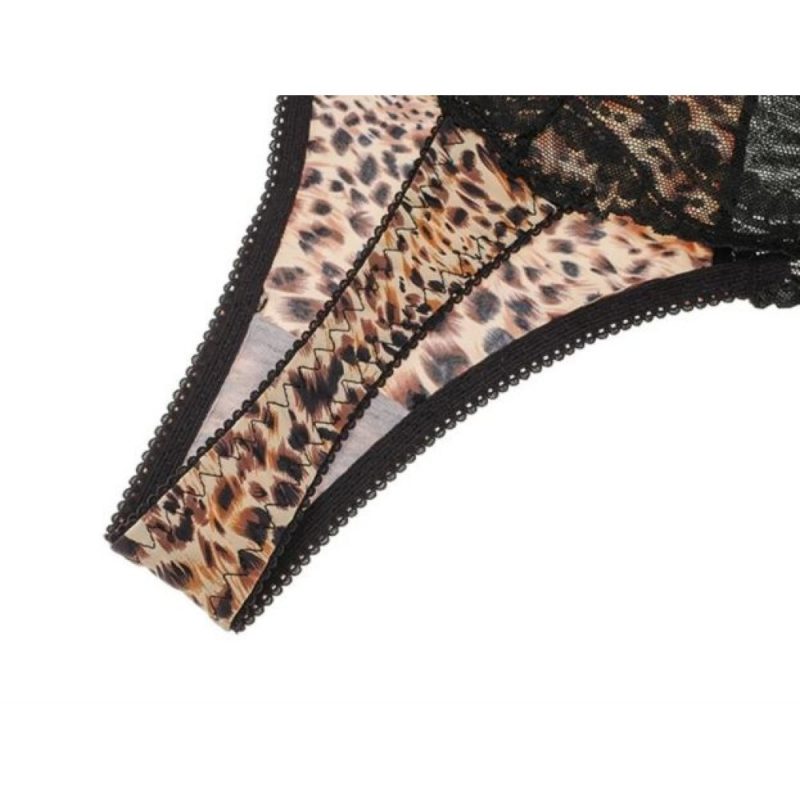 Set chilot sexy tanga FITINT dantela animal print 2 perechi 2024 5