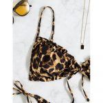 Costum de baie 2 piese Animal Print cu slip ajustabil FITINT 496 2024 12