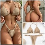 Costum de baie brazilian 2 piese Bej FITINT 331 2024 10