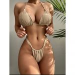 Costum de baie brazilian 2 piese Bej FITINT 331 2024 8