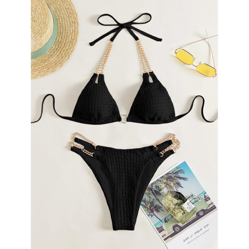 Costum de baie dama 2 piese Negru FITINT 493 2024 4