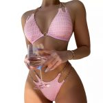 Costum de baie dama 2 piese Roz FITINT 492 2024 22