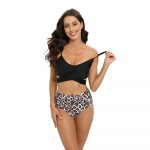 Costum de baie 2 piese Animal Print cu talie inalta FITINT 181 2024 20