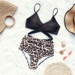 Costum de baie 2 piese Animal Print cu talie inalta FITINT 181 2024 24