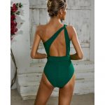 Costum de baie intreg asimetric Verde FITINT 194 2025 18