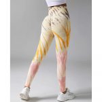 Colanti modelatori Tie Dye FITINT Kauai cu talie inalta Galben 2024 10