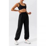 Pantalon trening dama FITINT Kelsey cu buzunare Negru 2024 6