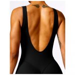 Salopeta dama push up FITINT Anonna cu spate decupat Negru 2024 18