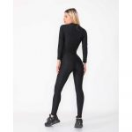 Salopeta lunga dama FITINT din lycra cu fermoar Negru 422 2024 7