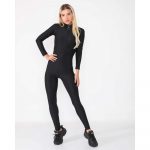 Salopeta lunga dama FITINT din lycra cu fermoar Negru 422 2024 5