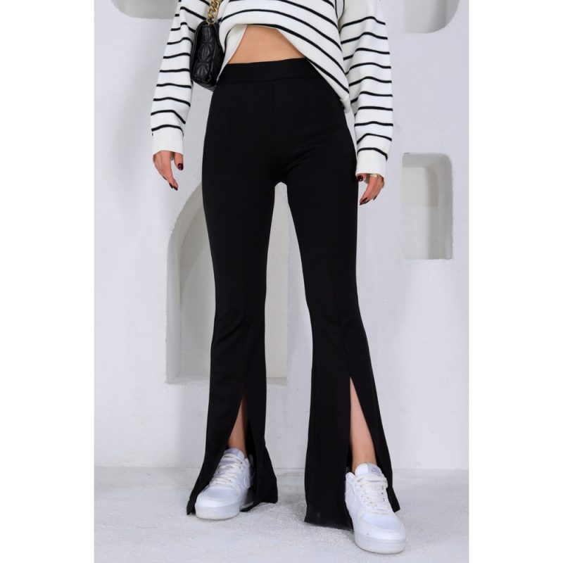 Pantaloni dama evazati cu crapatura in partea de jos 036 2025 3