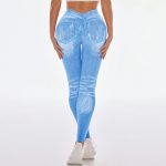 Colanti sala tip blugi push up cu imprimeu Denim FITINT Albastru 244 2025 16