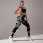 Set Fitness Colanti Bustiera Dama FITINT Negru 242 2025 14